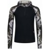 Mons Royale Temple Merino Long Sleeve Hood Men Čierna XL