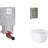 Grohe Uniset - Set predstenovej inštalácie, klozetu, dosky SoftClose a tlačidla Skate Cosmopolitan, kefovaný Hard Graphite SANI15BB5111