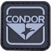 CONDOR OUTDOOR nášivka CONDOR 3x3 PVC ČIERNA