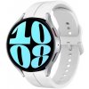 VSETKONAMOBIL 63494 SILICONE Remienok pre Samsung Galaxy Watch6 Classic (47mm / 43mm) a Watch6 (44mm / 40mm) biely