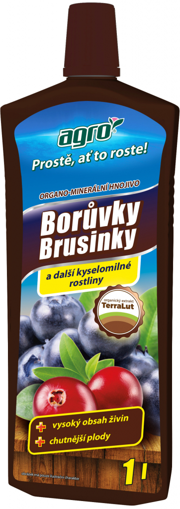 AGRO Organo-minerální kapalné hnojivo na borůvky a brusinky 1 l