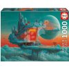 Puzzle Planet of Fire and Ice Educa 1000 dielov a Fix lepidlo