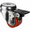 Nízkoprofilové koliesko 35x25 mm otočná kladka s brzdou