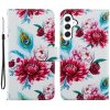 Peňaženkové kožené puzdro na Samsung Galaxy A25 5G - Peacock Flower