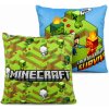 Manenti · Obojstranný vankúš Minecraft - motív Survive | 38 x 38 cm