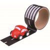 Autodráha Bigjigs Toys Lepiaca páska Cesta s autíčkom (691621004234)
