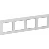 Legrand 754034 VALENA LIFE RÁMIK ŠTVORNÁSOBNÝ BIELA/CHRÓM + predĺžená záruka na 3 roky