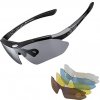 RockBros cyklistické okuliare UV400 - Čierne + náhradné šošovky