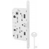 MPkovania AGB - Magnetický zámok MEDIANA POLARIS - BB, BB otvor pre kľúč, 90 mm, BIM - biela matná (FM)
