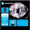 Aigostar LED Solárna vianočná reťaz 100xLED 8 funkcií 12m IP65 studená biela AI0442
