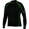 Pánske funkčné tričko REWARD dl. rukáv čierno-zelené