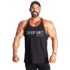 Gasp Division Jersey tank black flame