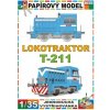 Papierový model - Lokotraktor T-211 Modrý