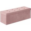Textilomanie Taburet s úložným priestorom OTTOMAN 110x38 cm, ružový