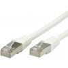 S/FTP (PiMF) Patchkábel 10m cat.6, biely, Cu