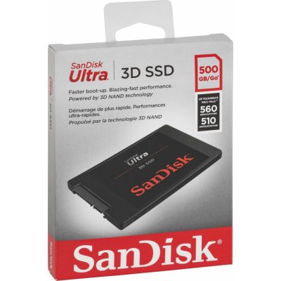 SanDisk Ultra 3D 500GB, SDSSDH3-500G-G26