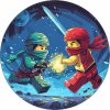 Jedlý papier Ninjago vo vesmíre modré pozadie 19,5 cm - Pictu Hap