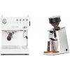 Ascaso Steel UNO PID, White&Wood + Eureka Mignon Zero 65 Speedy, CR white