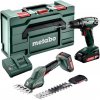 Metabo Combo AKU Set 2.2.5 18V: šroubovák BS 18 + nůžky na trávu SGS LTX Q, 2x2,0 Ah 685186000