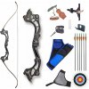 Skladací reflexný luk 35 lbs Raven Black 64