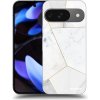 Picasee silikónový čierny obal pre Google Pixel 9 - White tile