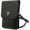 Guess PU Saffiano Triangle Logo Phone Bag Black Nové
