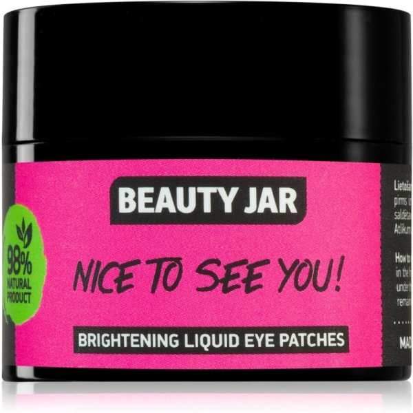 Očný krém a gél Beauty Jar Nice To See You rozjasňujúca maska na očné okolie 15 ml