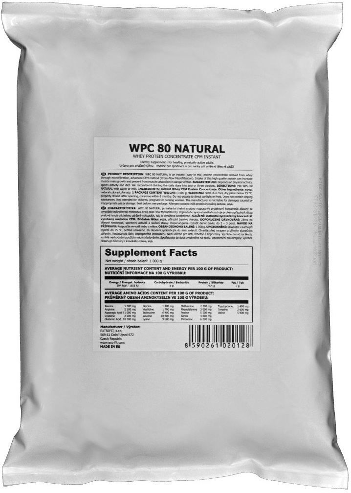 Extrifit WPC 80 NATURAL 1000 g