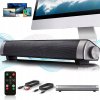 MINI SOUNDBAR BLUETOOTH POČÍTAČOVÉ REPRODUKTORY AUX RCA DIAĽKOVÝ OVLÁDAČ DOMU AUTA