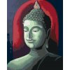 ZUTY Maľovanie podľa čísel - BUDDHA NA ČERVENOM POZADÍ Rámovanie: vypnuté plátno na rám, Rozmer: 80x100 cm