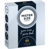 Kondómy Mister Size 3 ks 53 mm, kondómy s nominálnou šírkou 47–69 mm