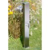 Eichenwald Ideal - záhradný stĺpik na vodu s kohútikom, studená voda, 80x120 mm, brúsená nerezová ocel, držiak na hadicu 713012EI