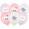 Party Balóny 30 cm Gabby’s Dollhouse pastelové s potlačou, 6 ks