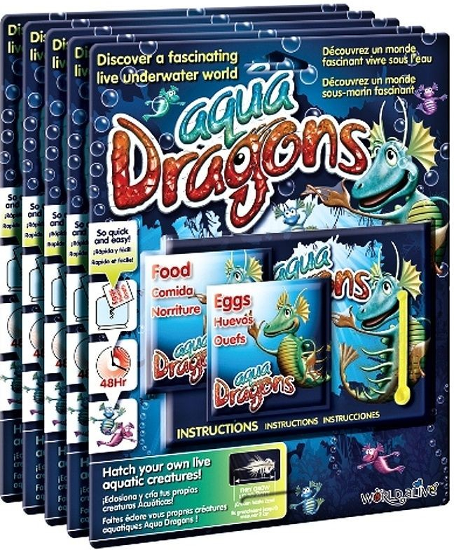 Aqua Dragons Water Dragons náhradné sady vajec a krmenia