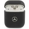 Mercedes Kožené puzdro pre AirPods 1/2 MEA2CSLBK