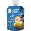 Gerber Natural Kapsička Hruška a slivka ovocná desiata 90 g