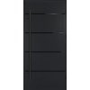 Vchodové dvere oceľové Atena 68 antracit 90 P otváranie dovnútra