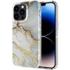 AppleKing mramorový trblietavý kryt pre iPhone 13 Pro - sivo-zlatý - možnosť vrátiť tovar ZADARMO do 30tich dní