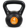 Kettlebell 4 kg plastový s cementovou výplňou