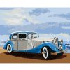 Diamondi Diamantové maľovanie - RETRO AUTO PRI MORI Rámovanie: vypnuté plátno na rám, Rozmer: 40x50 cm