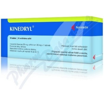 Kinedryl tbl. 10 x 25 mg / 30 mg