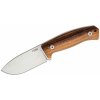 Lionsteel Fixed Blade M390 satin blade, Santos wood handle, leather sheath M2M ST