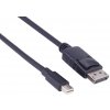 Video kábel PremiumCord mini DisplayPort - DisplayPort prepojovací, tienený, 3m (KPORT2-03)
