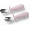 Detské príbory z nerezovej ocele - růžové BabyOno