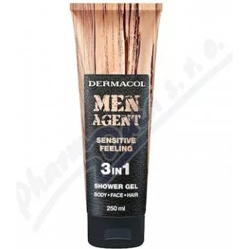 Dermacol Men Agent Sensitive Feeling sprchový gél 3v1 250 ml