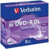 Verbatim DVD+R 8,5GB 8x, 5ks