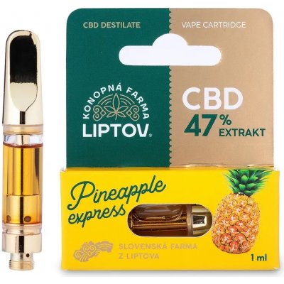 Konopná farma Liptov CBD Cartridge Pineapple Express 47% CBD