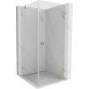 MEXEN/S - Lunar-B sprchovací kút dvere krídlové pravá 70 x 70, transparent, zlato 832-070-070-50-00-P