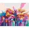 ZUTY Maľovanie podľa čísel - PESTRÉ LETNÉ KVETY Rámovanie: vypnuté plátno na rám, Rozmer: 80x100 cm