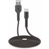 SBS - Kábel USB/USB-C, 3m, čierna TECABLETC3MTK